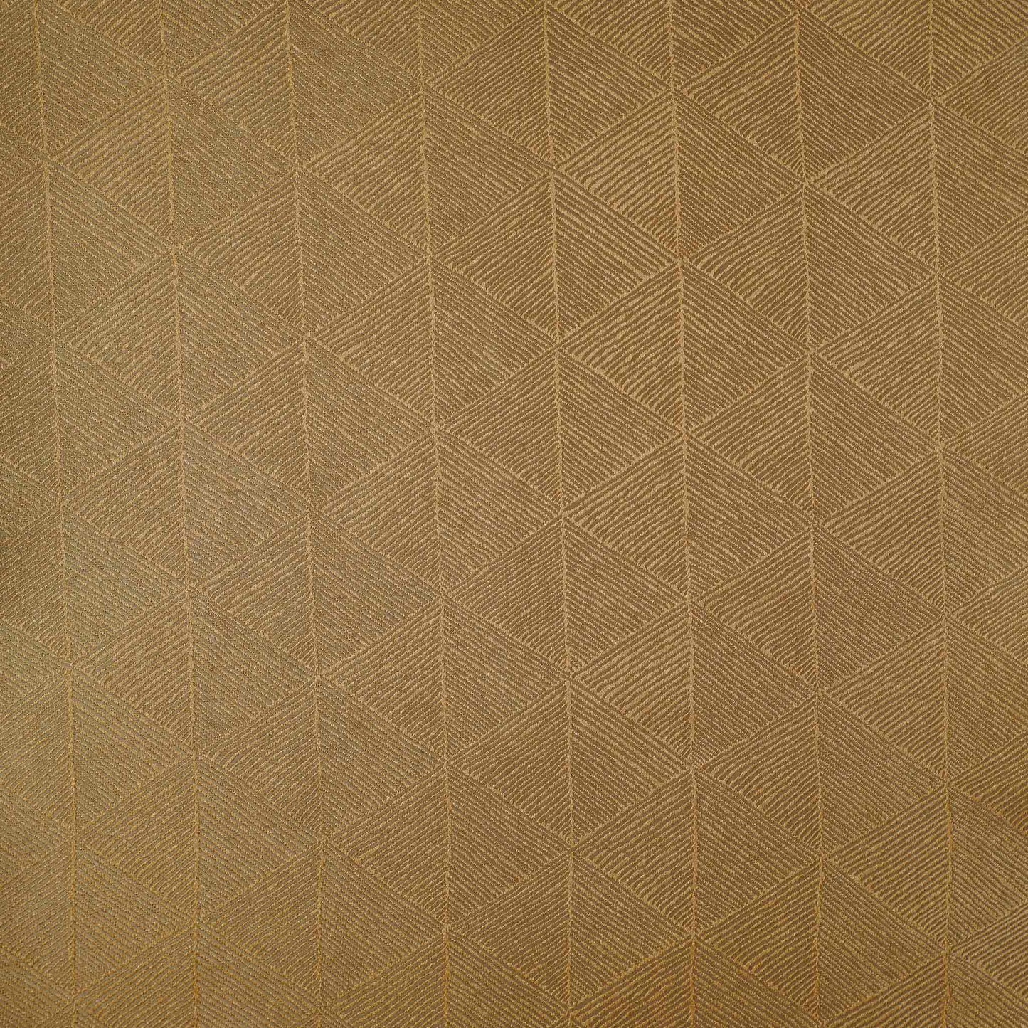 Luxurious gold accent cushion cover in a striking geometric triangle pattern.