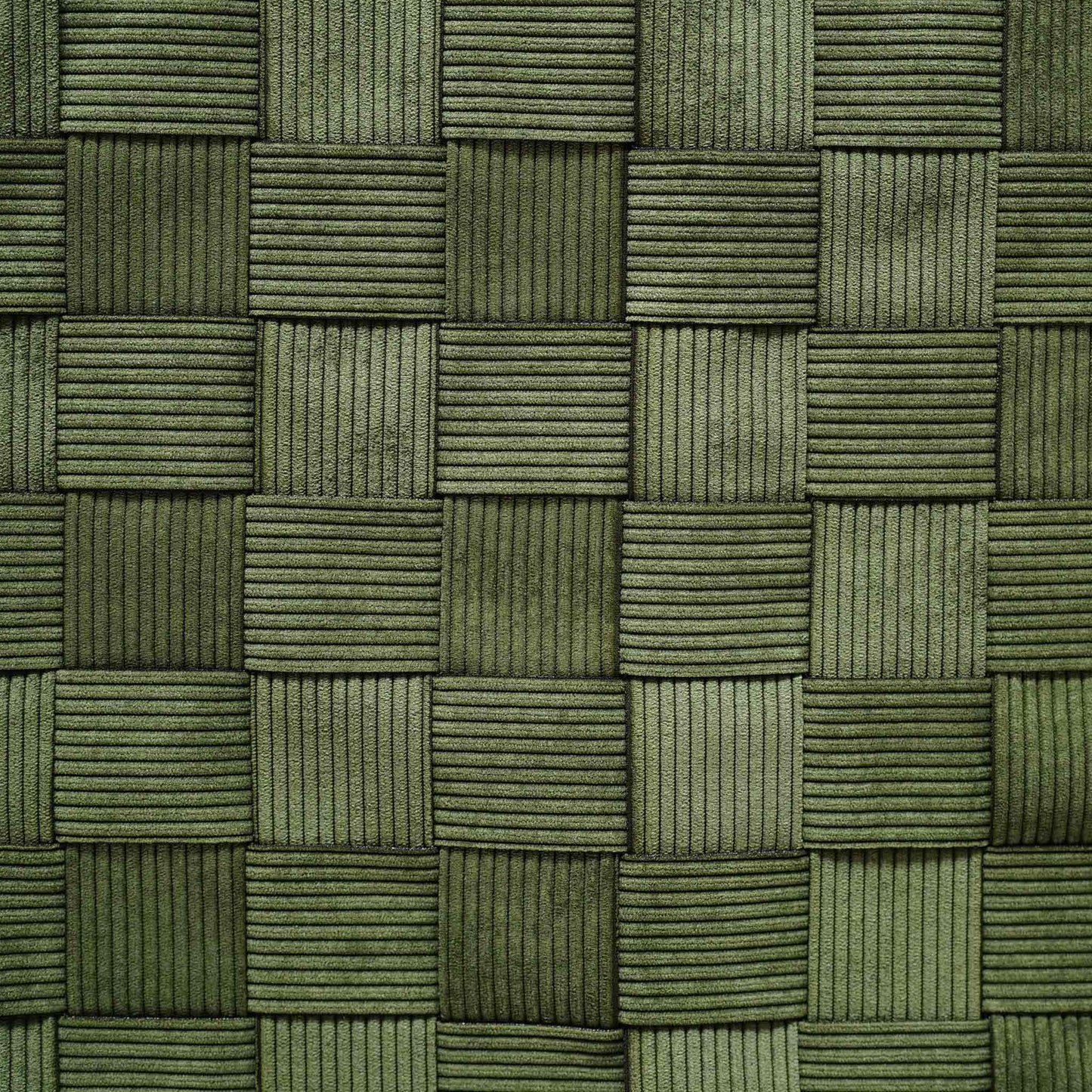 Pine green corduroy soft stripe woven decorative cushion cover.