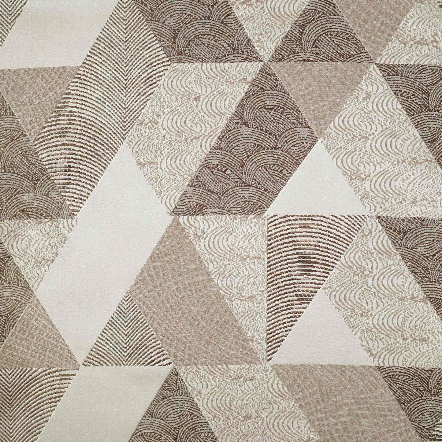 Elegant champagne gold color cushion cover showcasing a unique geometric pattern.