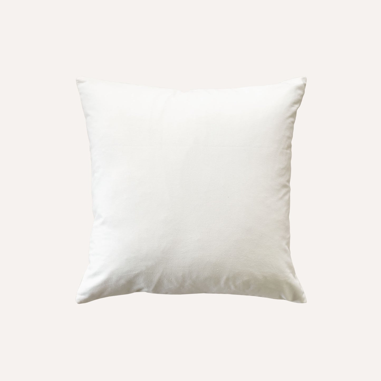 Pure white background cushion back.