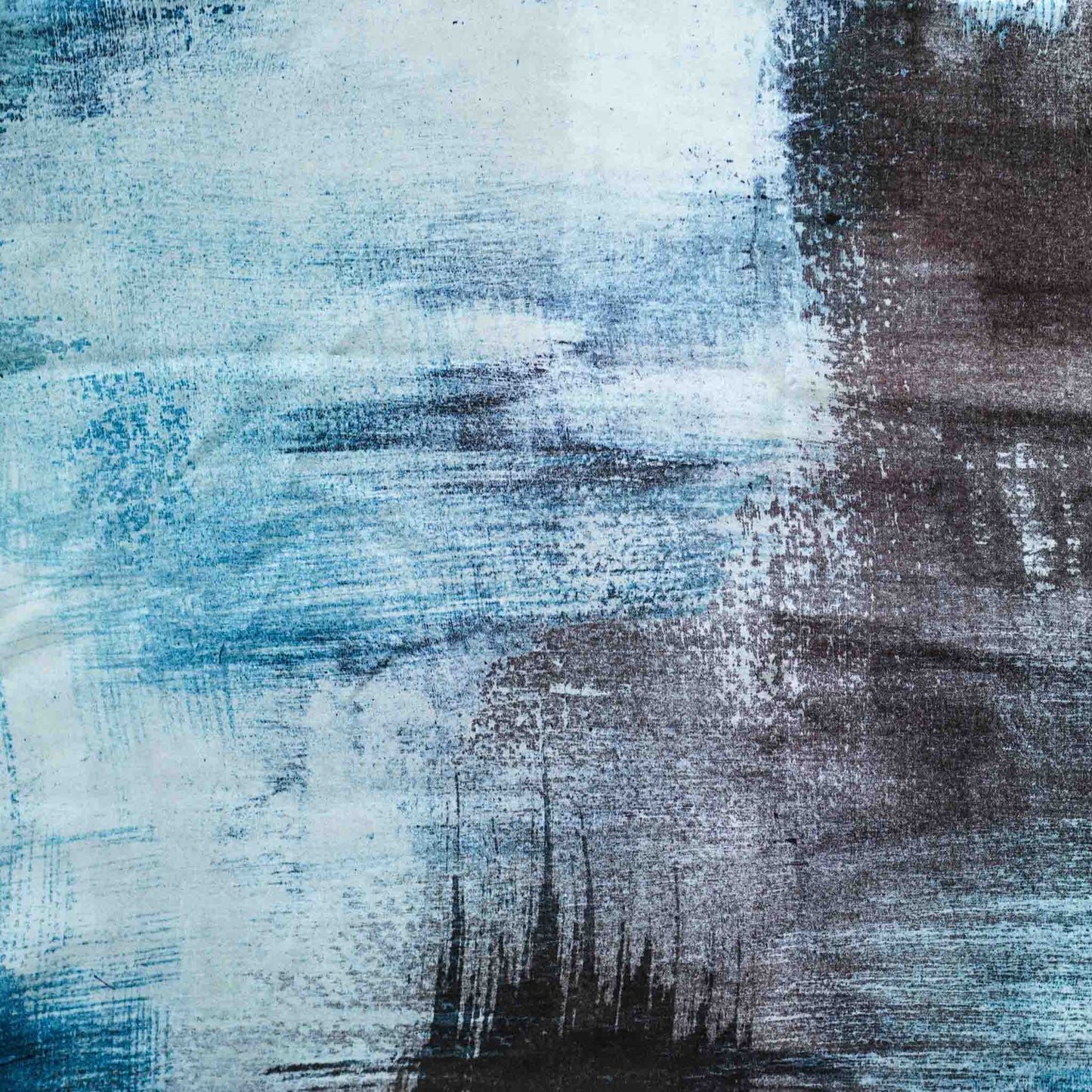 The blue and black cushion features an abstract painting design with vibrant colours and dynamic shapes, and the silk material is silky and noble.