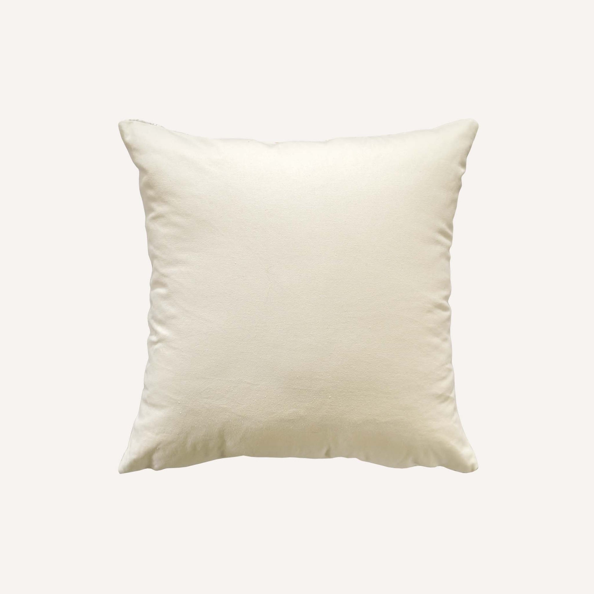 Solid beige cushion back.