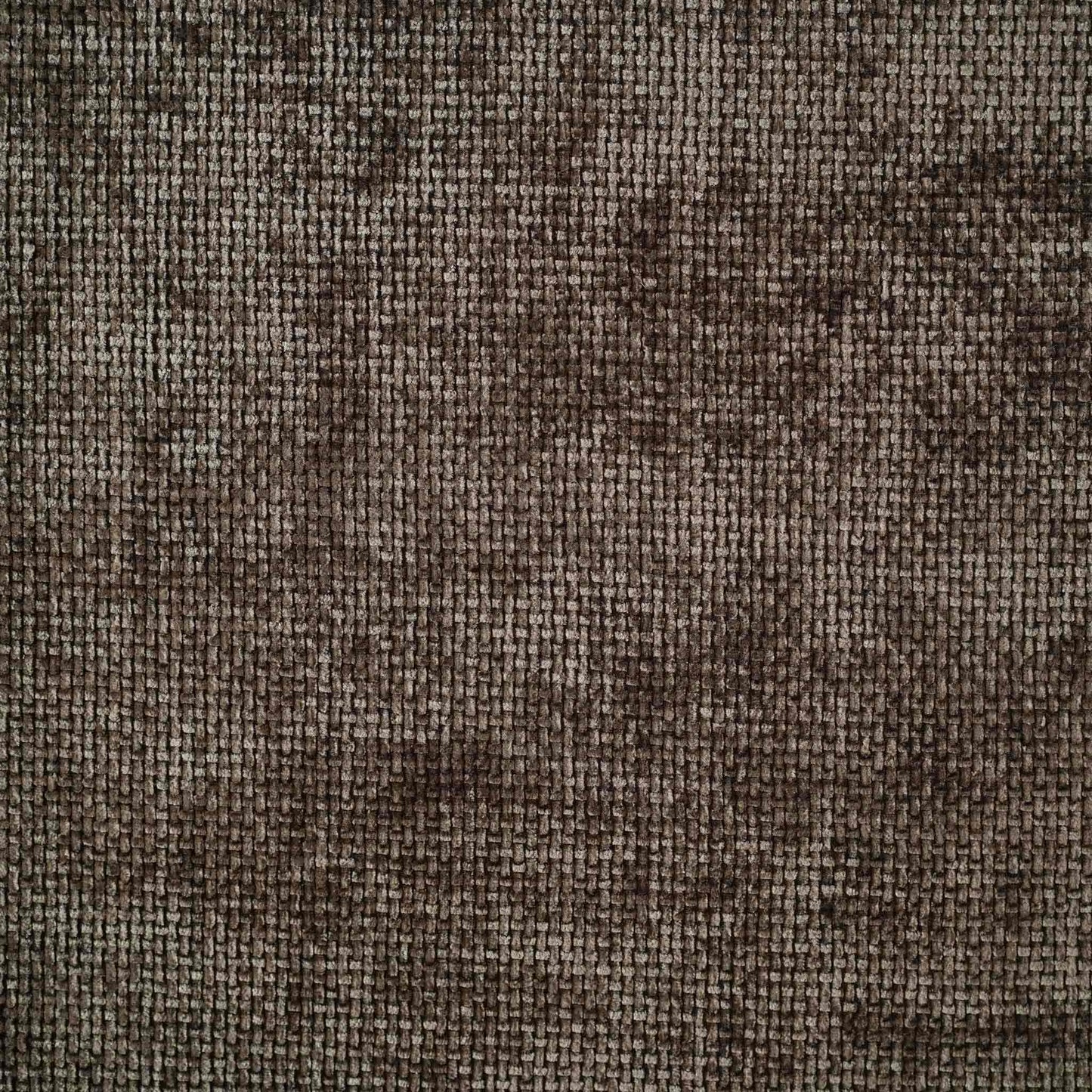 Cushion cover in a rich dark brown hue, expertly made from intricately woven chenille fabric.