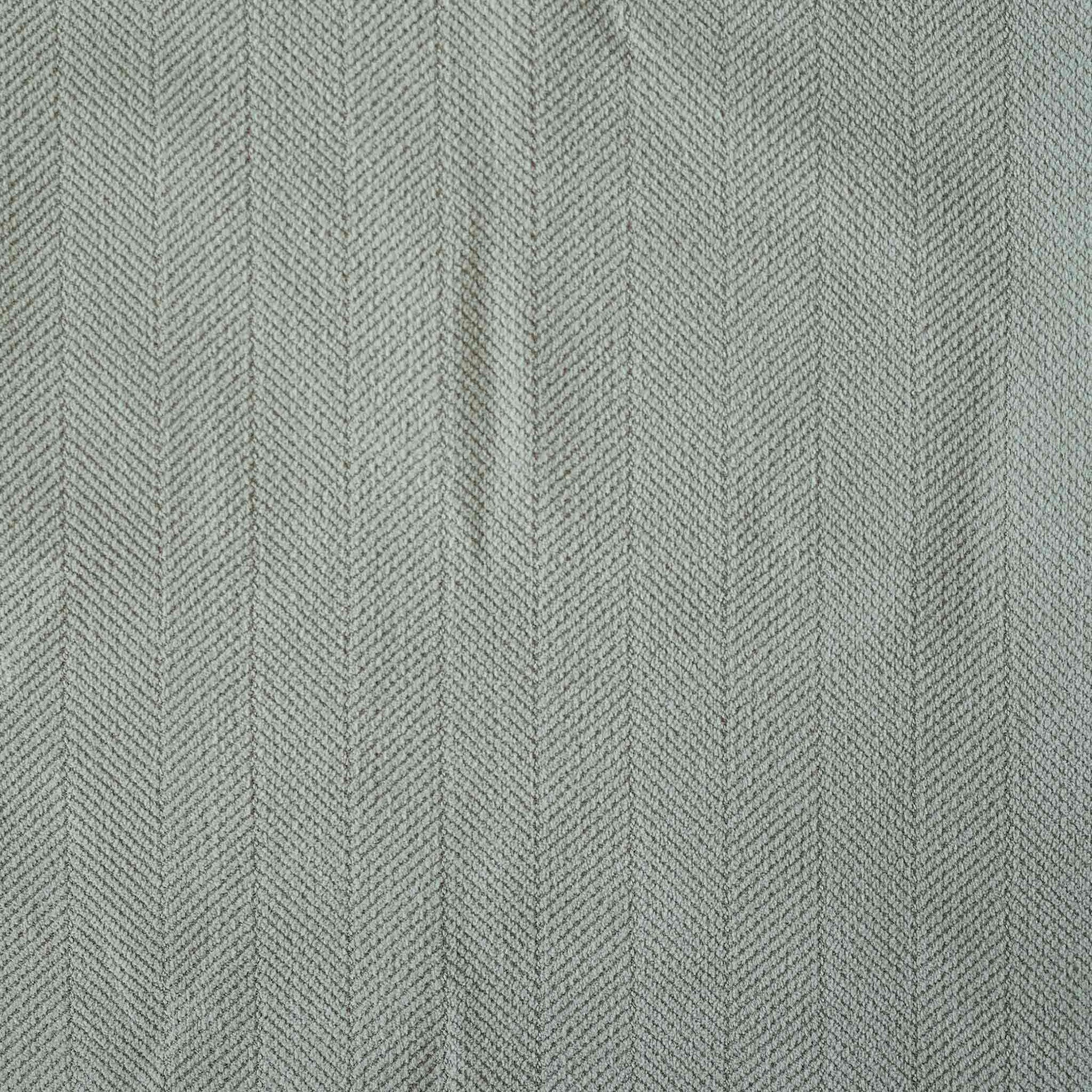 Mint green herringbone, white wrapped chenille cushion cover.