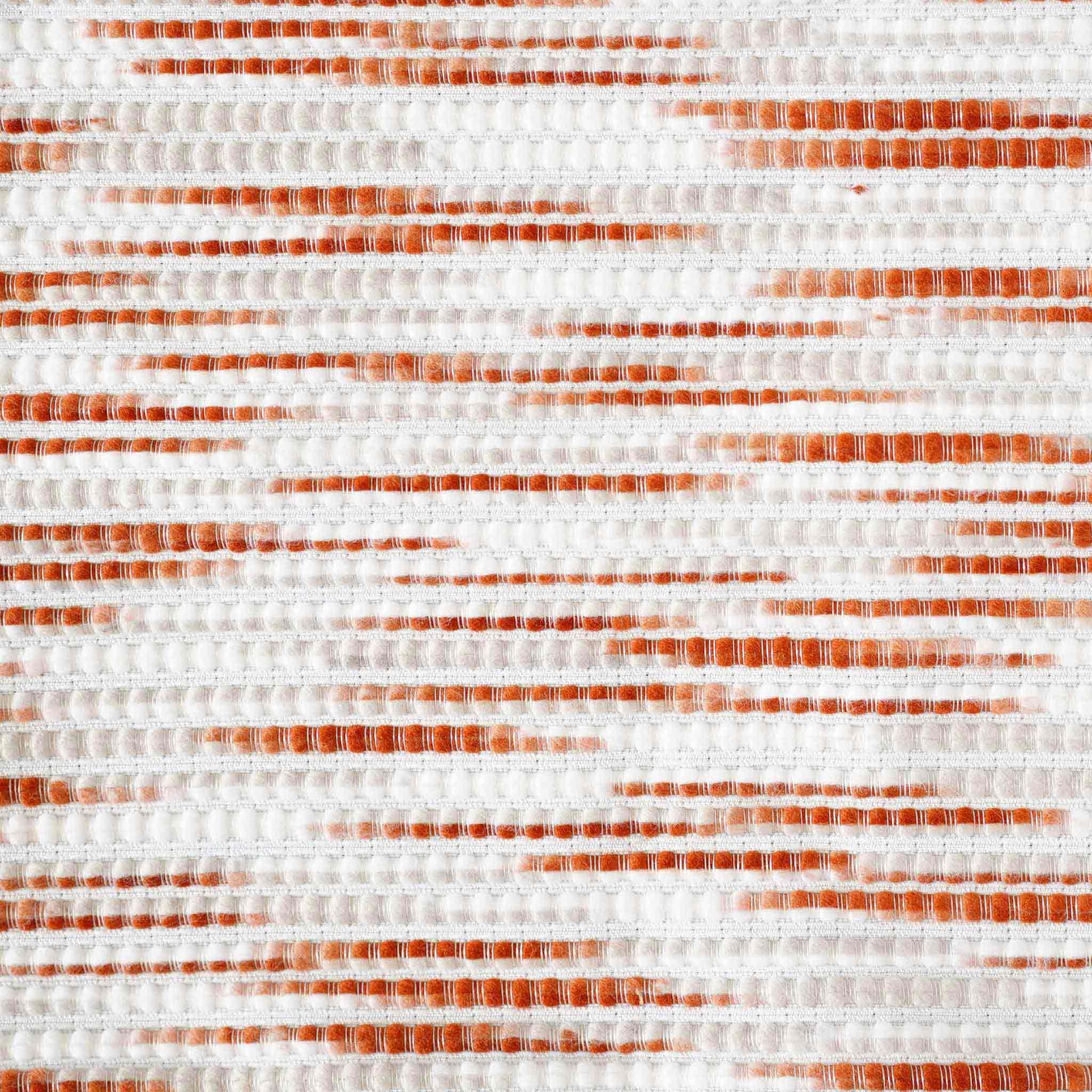 Ivory red mixed color woven fringe cushion cover.