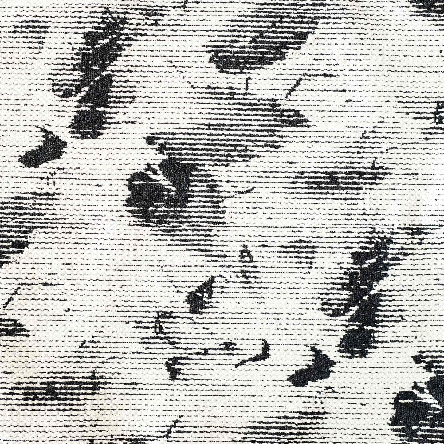 Black and white abstract shadow pattern cushion cover.