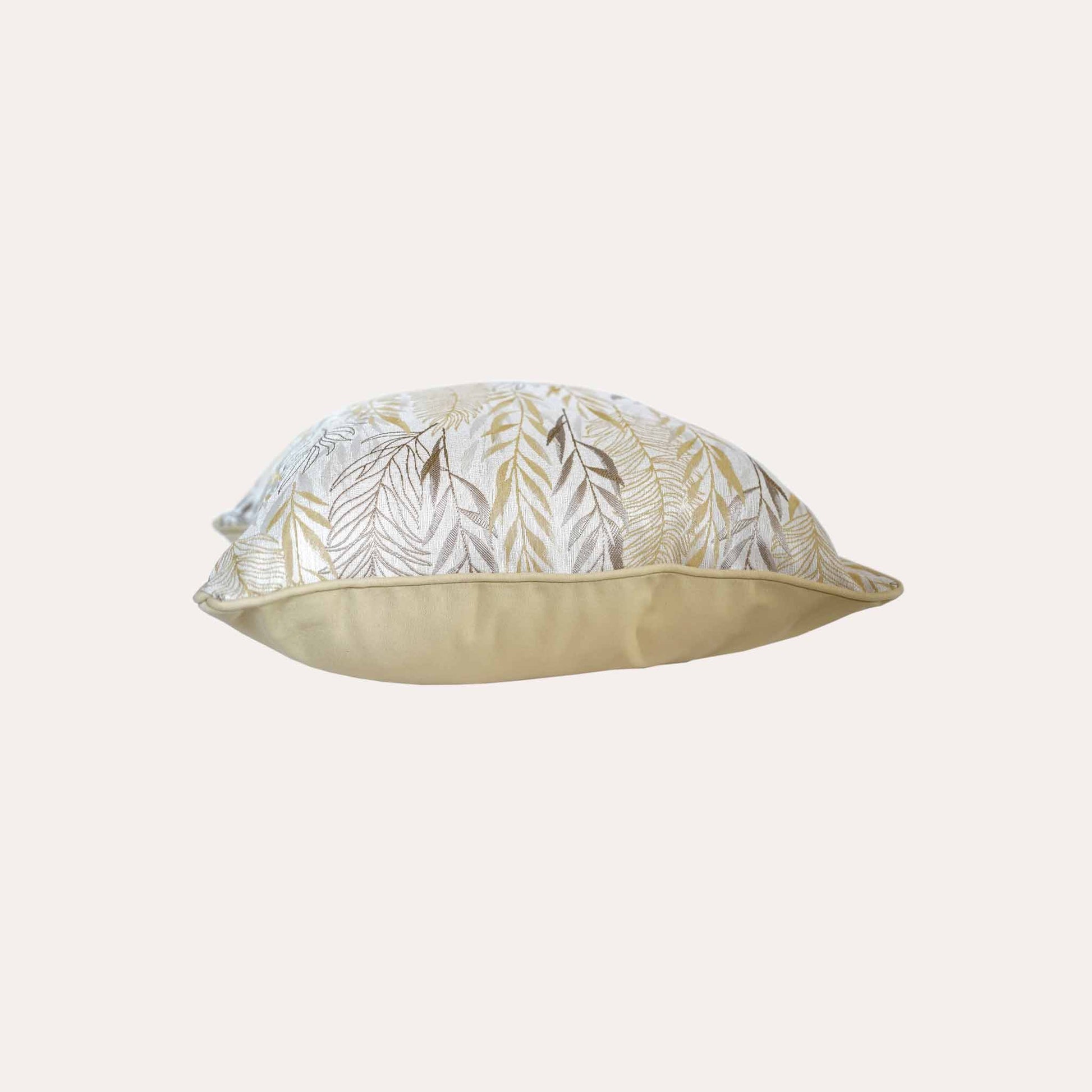 Charming yellow and beige botanical cushion covers.