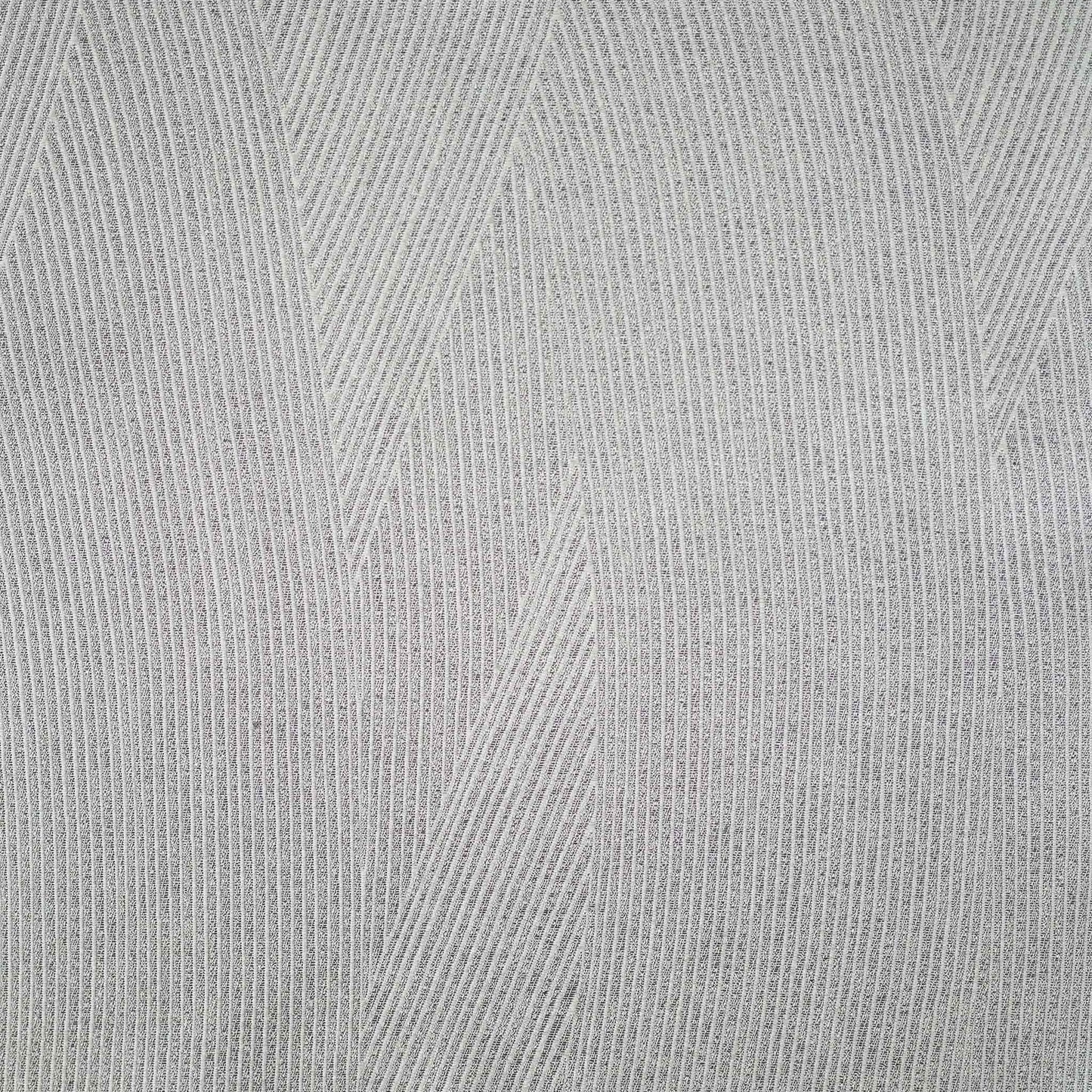 Luxurious silver gray cushion cover with chic striped design.