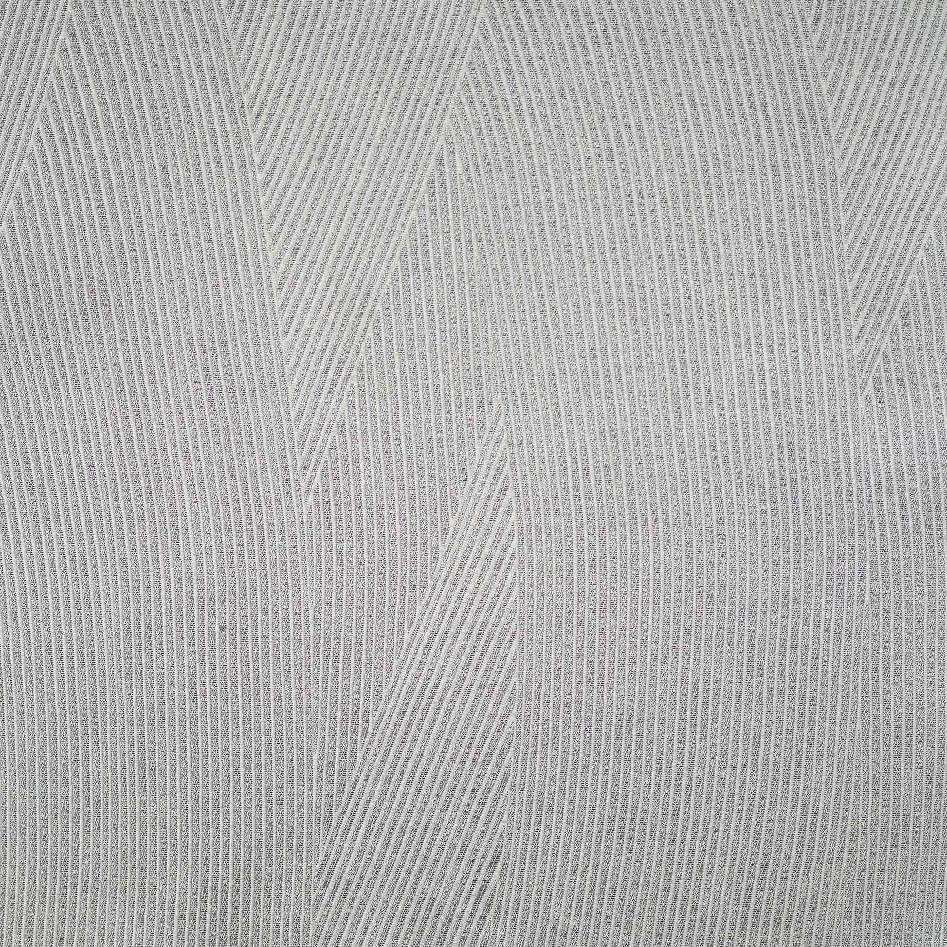 Luxurious silver gray cushion cover with chic striped design.