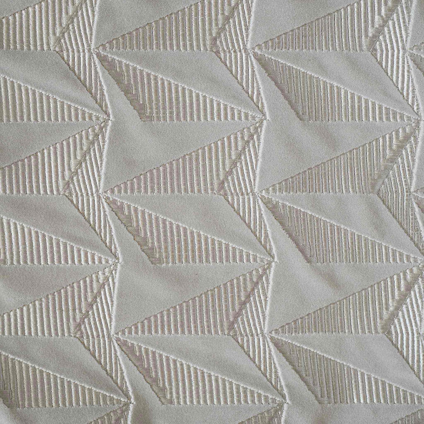 Luxury silver-grey texture geometric pattern lumbar cushion cover.