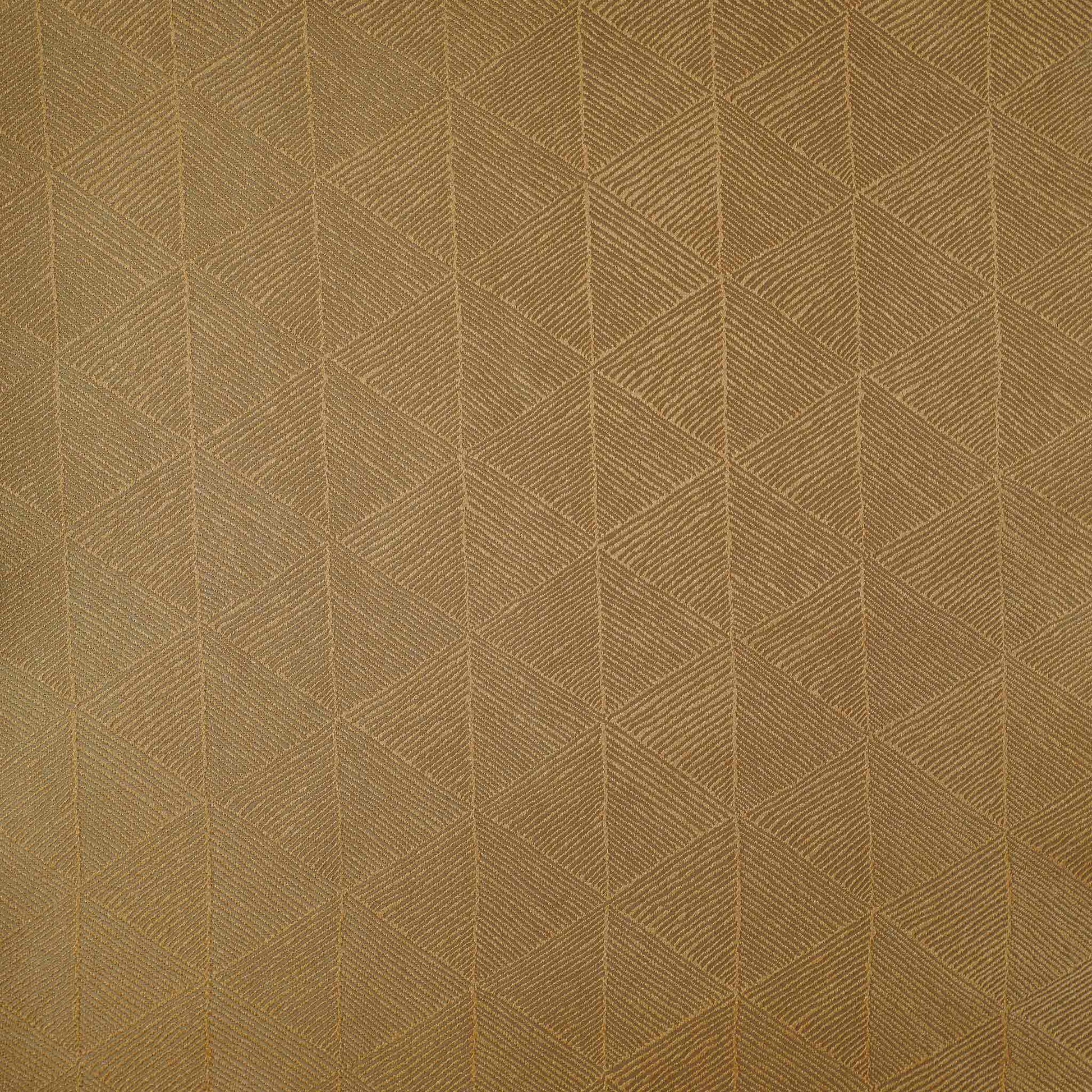 Luxurious gold accent cushion cover in a striking geometric triangle pattern.