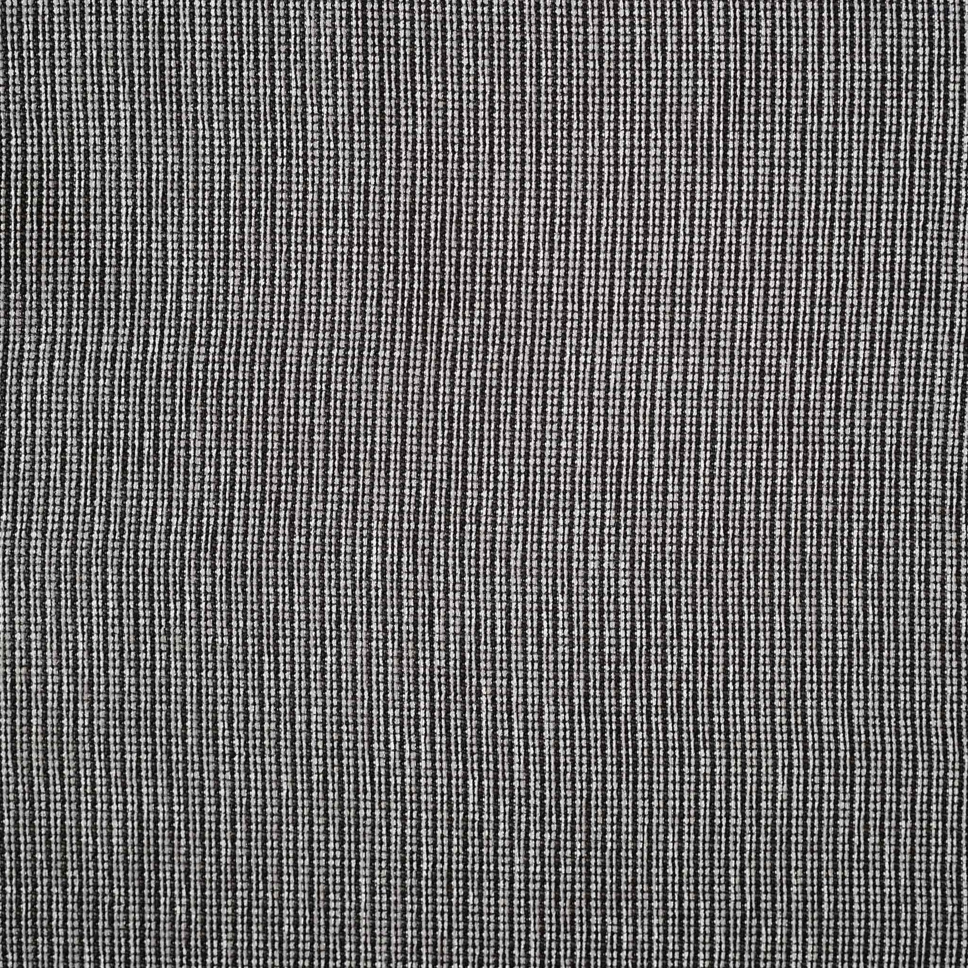 Contemporary grey and black woven cotton linen decorative cushion cover.