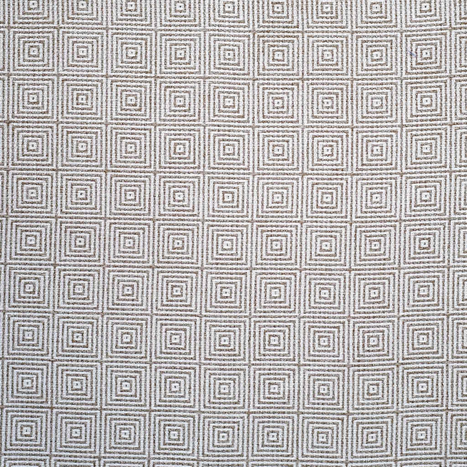 Retro luxury cushion cover with beige-brown geometric design on a neutral background