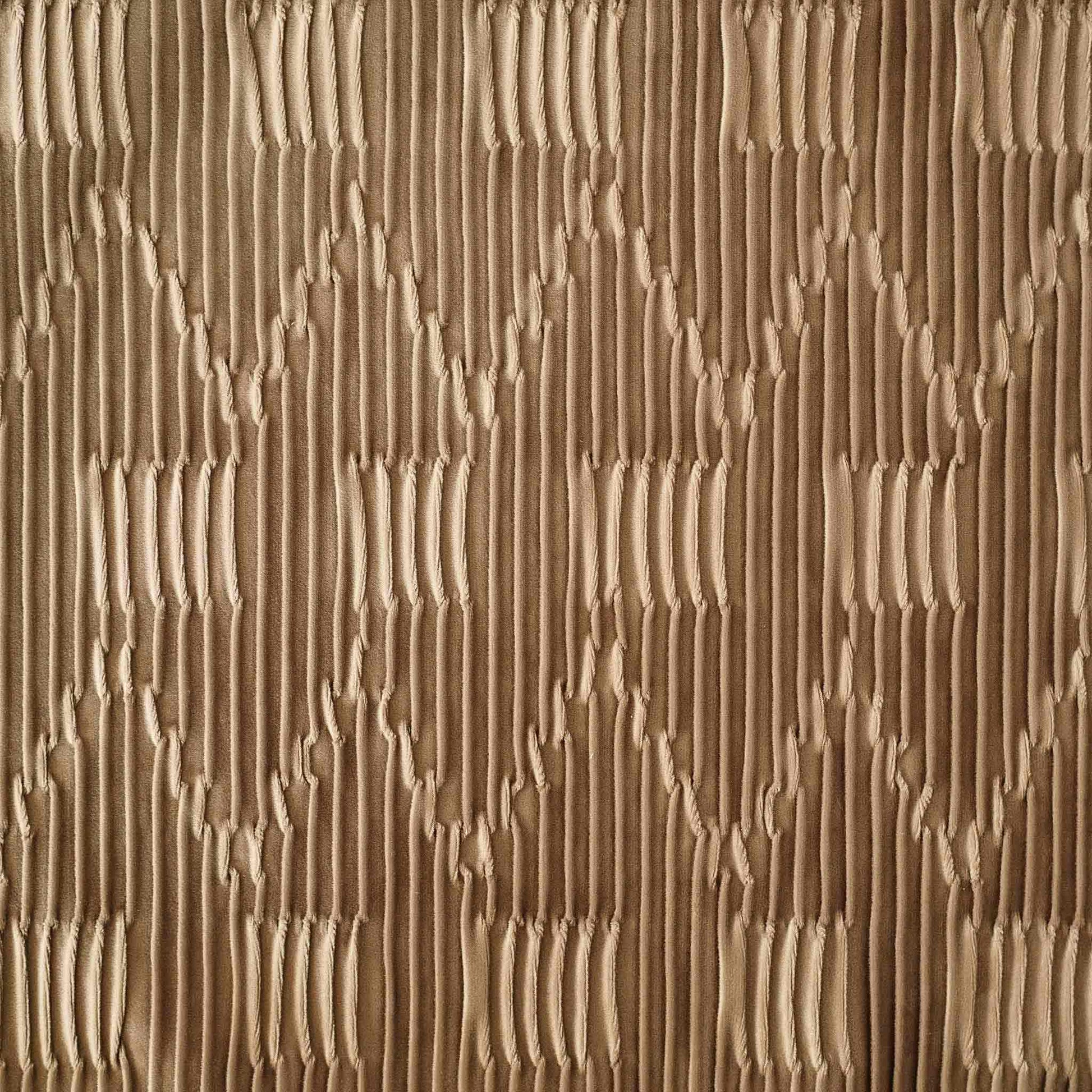 Brown pleated embossed velvet cushion covers.