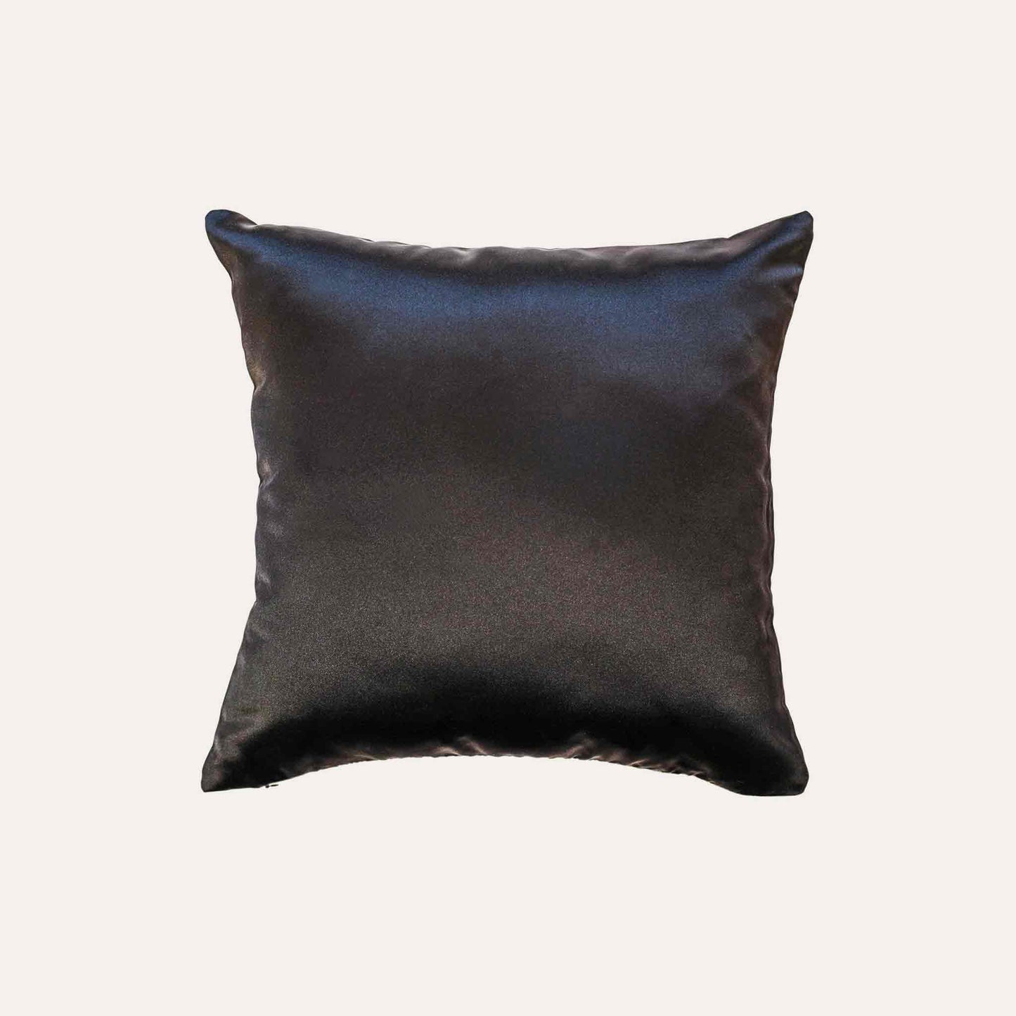 Black and gold jungle animal cushion cover with black back.