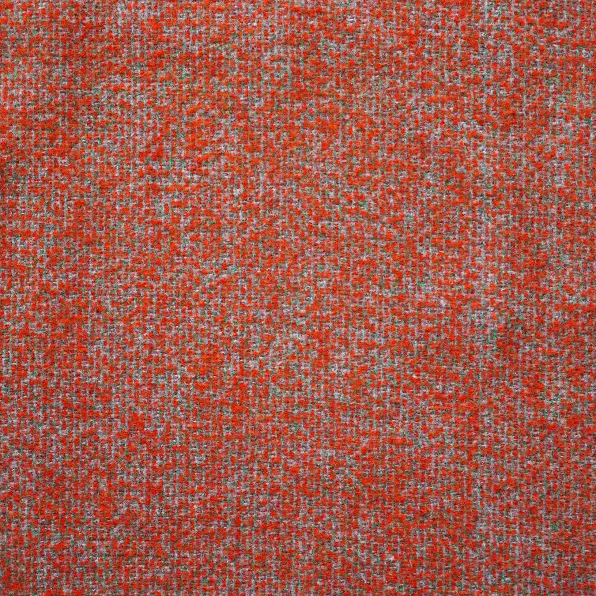 Elegant orange gray jacquard fabric cushion cover made of 100% polyester.